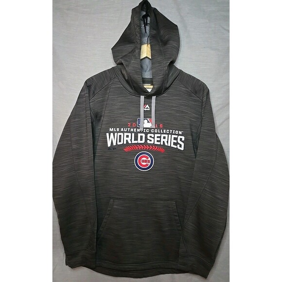 Majestic Other - Majestic Chicago Cubs Hoodie Sweatshirt, Men's Sz Medium, 2016 World Series